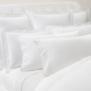 RALPH LAUREN Home Malin Scallop 500 Thread Count Queen Flat Sheet